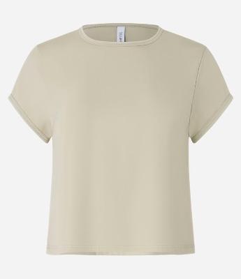 Blusa Básica em Poliamida com Manga Curta