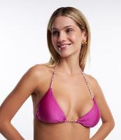 Biquíni Top Cortininha em Microfibra com Pingente de Miçanga - 1