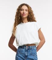 Blusa T-shirt em Algodão com Barra Balonê - 1