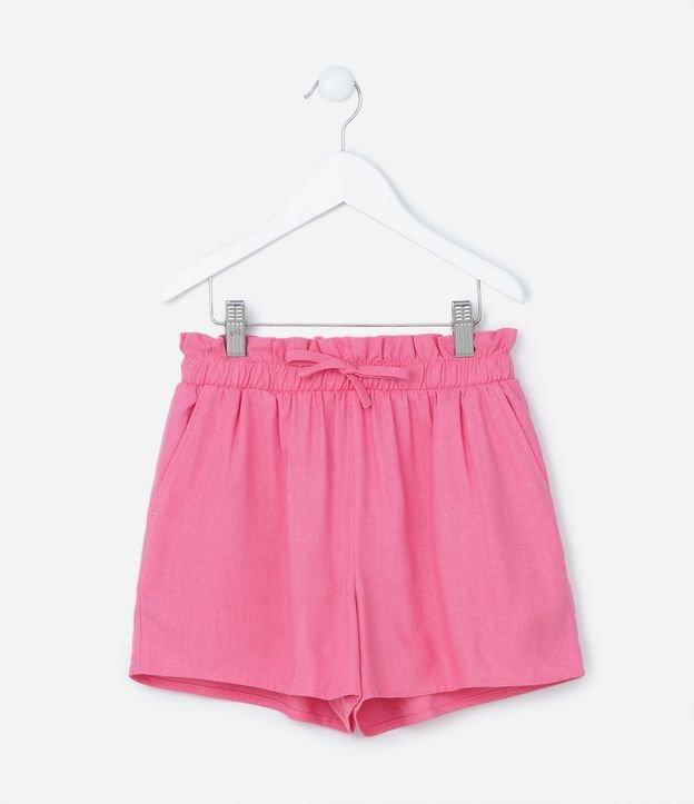 Short Clochard Infantil em Viscose com Amarração - Tam 5 a 14 anos - 1