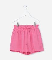 Short Clochard Infantil em Viscose com Amarração - Tam 5 a 14 anos - 1