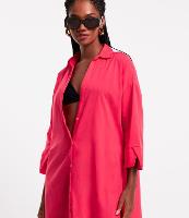 Saída de Praia Camisa em Voal com Mangas 3/4 - 1