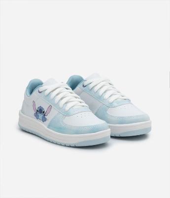 Tênis Infantil Casual com Recortes e Estampa Stitch - Tam 28 ao 36