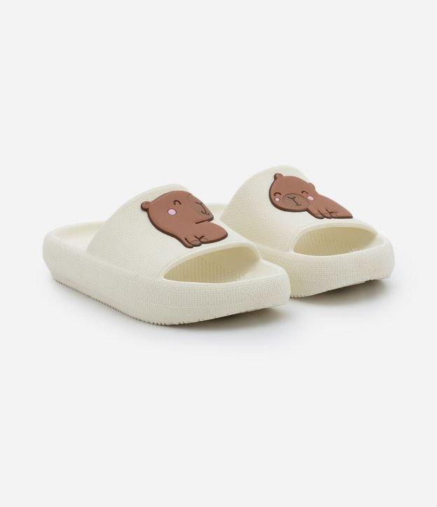 Chinelo Slide Infantil com Patch de Capivara - Tam 27 ao 34 - 1