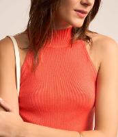 Blusa Básica em Viscose Canelada com Gola Halter - 1