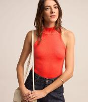 Blusa Básica em Viscose Canelada com Gola Halter - 2