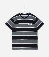 Camiseta Over Infantil com Estampa Listrada - Tam 5 a 14 anos - 1