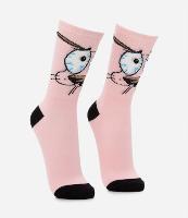 Meia Cano Alto em Algodão Estampa Coragem o Cão Covarde - 1