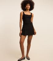 Blusa Cropped em Bengaline com Decote Quadrado - 3