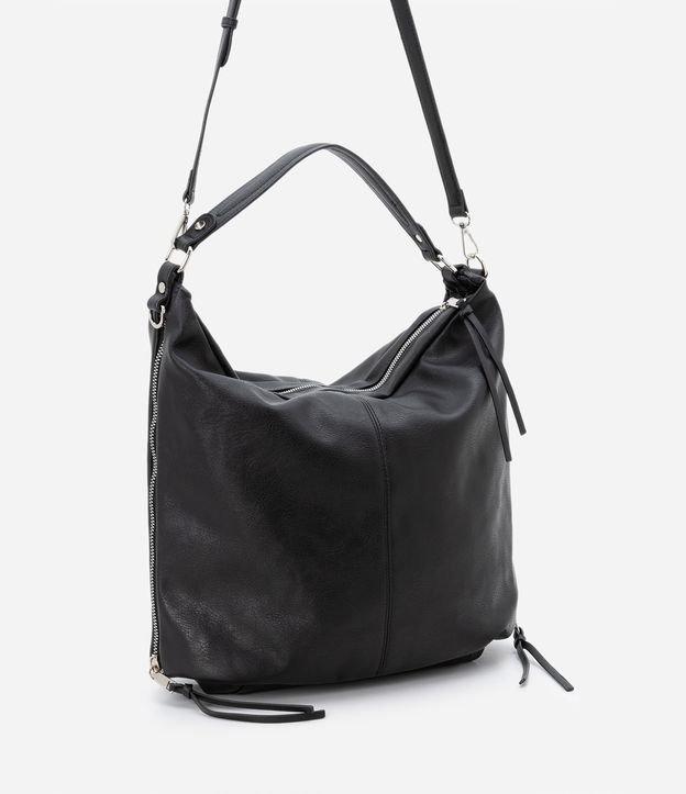 Bolsa Hobo Grande Desestruturada com Alças Duplas - 2