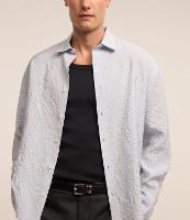 Camisa Manga Longa com Textura Efeito Amassado - 1