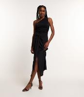 Saia Midi em Crepe com Fenda e Faixa Assimétrica - 2