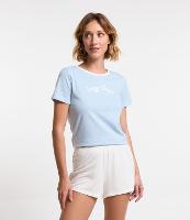 Blusa de Pijama em Algodão com Lettering Lazy Days - 1