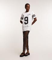 Saia New Midi em Tela Metalizada com Strass - 1