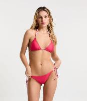 Biquíni Calcinha Lacinho em Microfibra com Amarração Listrada - 1