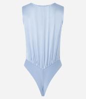 Body sem Manga em Chiffon com Decote Transpassado - 1