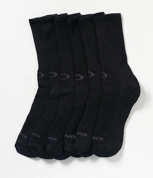 Kit com 3 Meias Cano Longo Básicas - 1