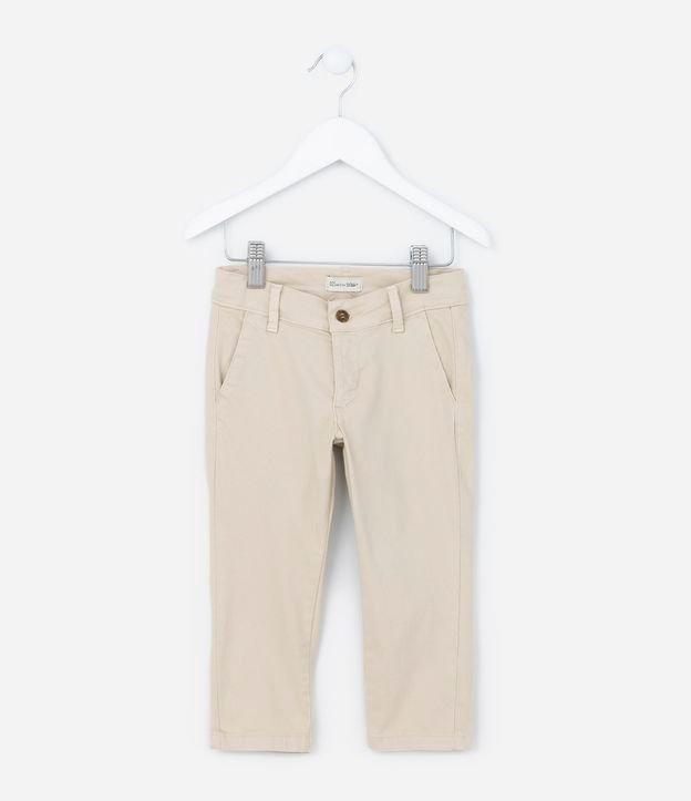 Calça Skinny Infantil em Sarja com Bolso Faca - Tam 1 a 4 anos - 2