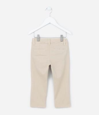 Calça Skinny Infantil em Sarja com Bolso Faca - Tam 1 a 4 anos