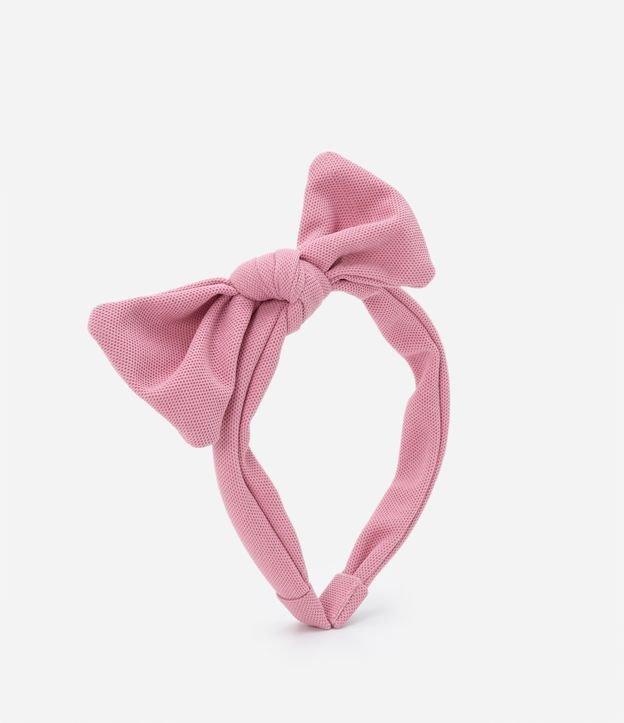 Tiara Infantil em Tecido com Laço Grande - Tam U - 1