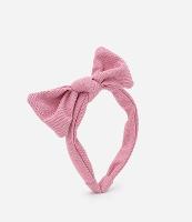 Tiara Infantil em Tecido com Laço Grande - Tam U - 1