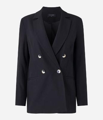 Blazer Oversized Alfaiatado com Abotoamento Frontal