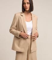 Blazer Oversized Alfaiatado com Abotoamento Frontal - 2