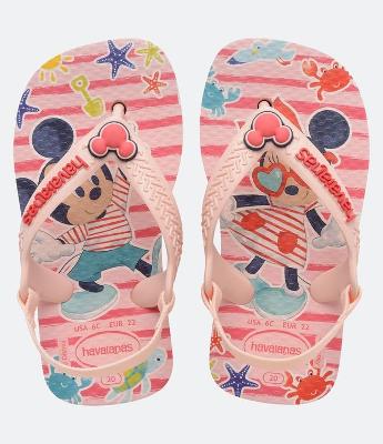 Chinelo Infantil com Elástico e Estampa Disney Havaianas - Tam 17 ao 26