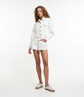 Short Baggy Cintura Alta em Sarja com Elástico no Cós - 1