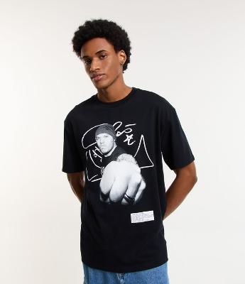 Camiseta Relaxed em Algodão com Estampa Chorão Charlie Brown JR