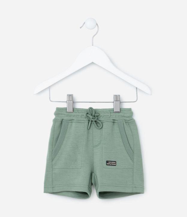 Bermuda Infantil em Modal com Bolsinhos - Tam  0 a 18 meses - 1