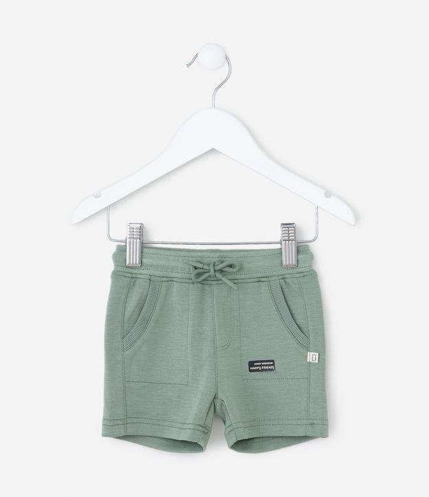 Bermuda Infantil em Modal com Bolsinhos - Tam  0 a 18 meses - 2