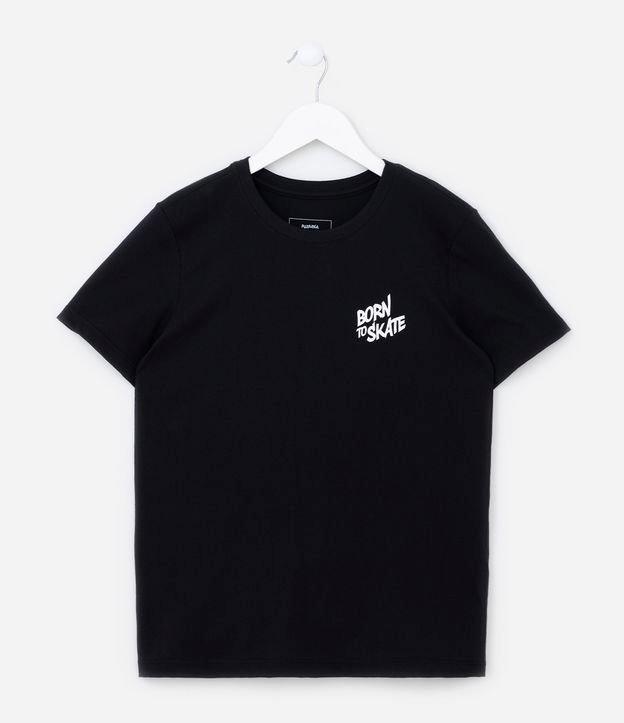 Camiseta Infantil com Estampa de Capivara Skatista - Tam 5 a 14 anos - 1