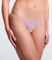 Calcinha String Fio Duplo em Renda Rustica - 1