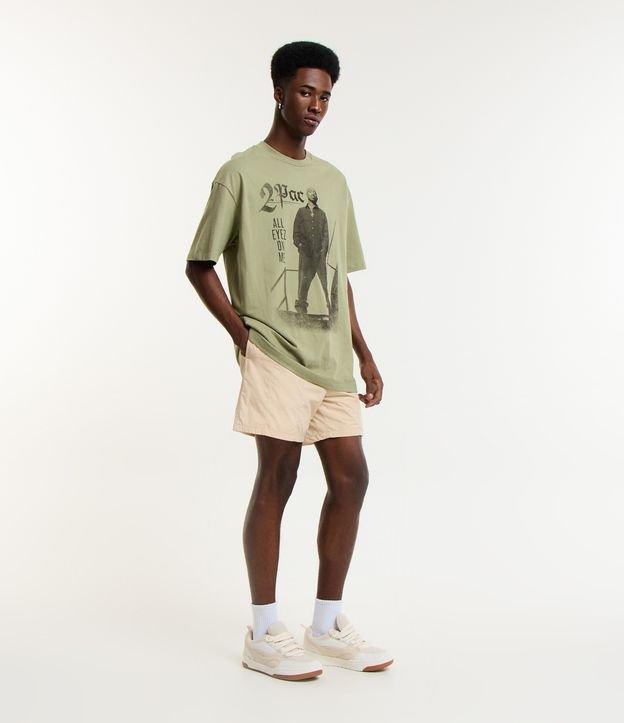 Bermuda em Poliamida com Puxador no Cós - 1