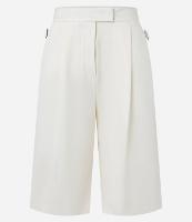 Bermuda Alongada com Modelagem Alfaiatada e Pregas - 1