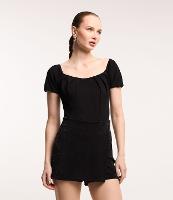 Short Saia Curto em Malha Metalizada - 2