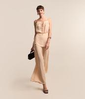 Macacão Reto em Viscose com Camada Sobreposta na Cintura - 2