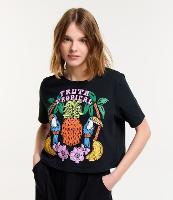 Blusa T-shirt em Algodão com Estampa Fruta Tropical - 1