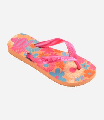 Chinelo Infantil com Estampa Floral Havaianas - Tam 23 ao 36