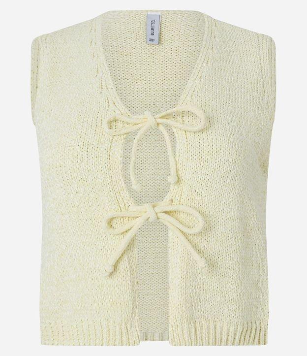 Blusa Colete em Tricô com Amarração - 1
