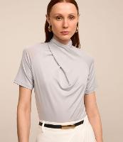 Blusa com Detalhe Transpassado na Gola - 3