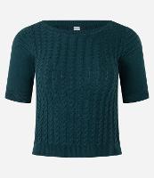 Blusa em Tricô com Ponto Trancinha - 1