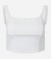 Blusa de Alça em Bengaline com Detalhe na Costura - 1