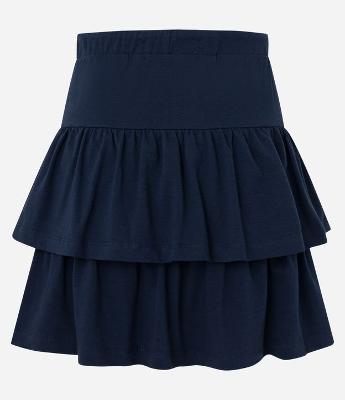 Saia Curta com Babados e Amarração no Cós