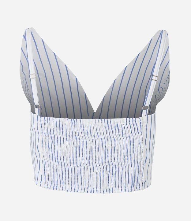 Blusa em Tricoline com Alcinha Regulável e Lastex nas Costas - 1