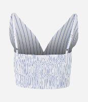 Blusa em Tricoline com Alcinha Regulável e Lastex nas Costas - 1