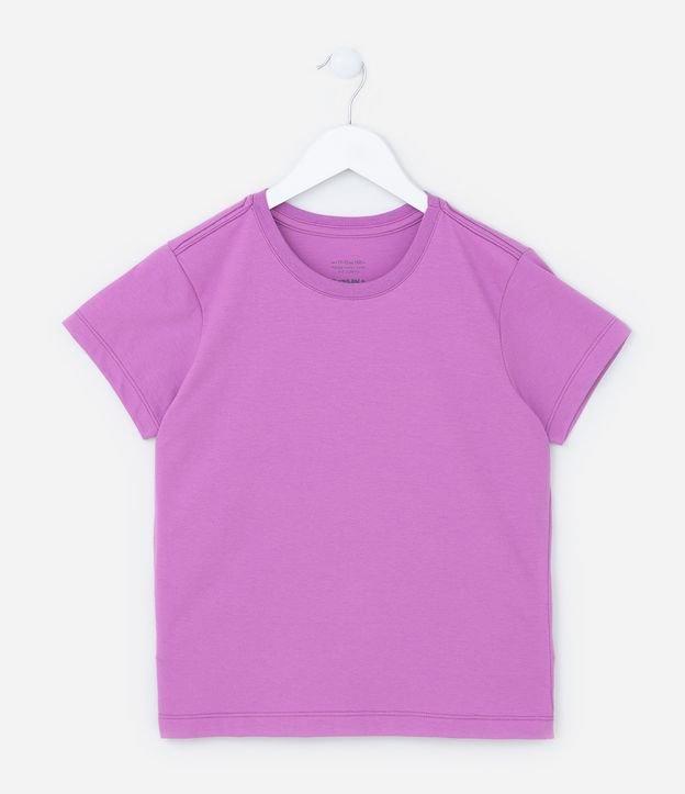 Camiseta Infantil em Algodão Básica - Tam 5 a 14 Anos - 1