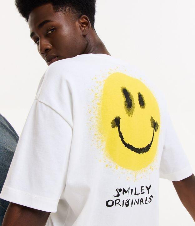 Camiseta Boxy em Algodão Malhão com Estampa Just Smiley - 1