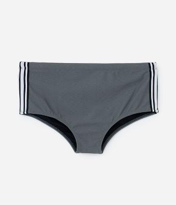 Sunga em Microfibra com Cordão Interno e Listras Laterais